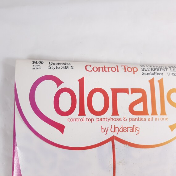 Colorall by Underalls Control Top Pantyhose Bluep… - image 2