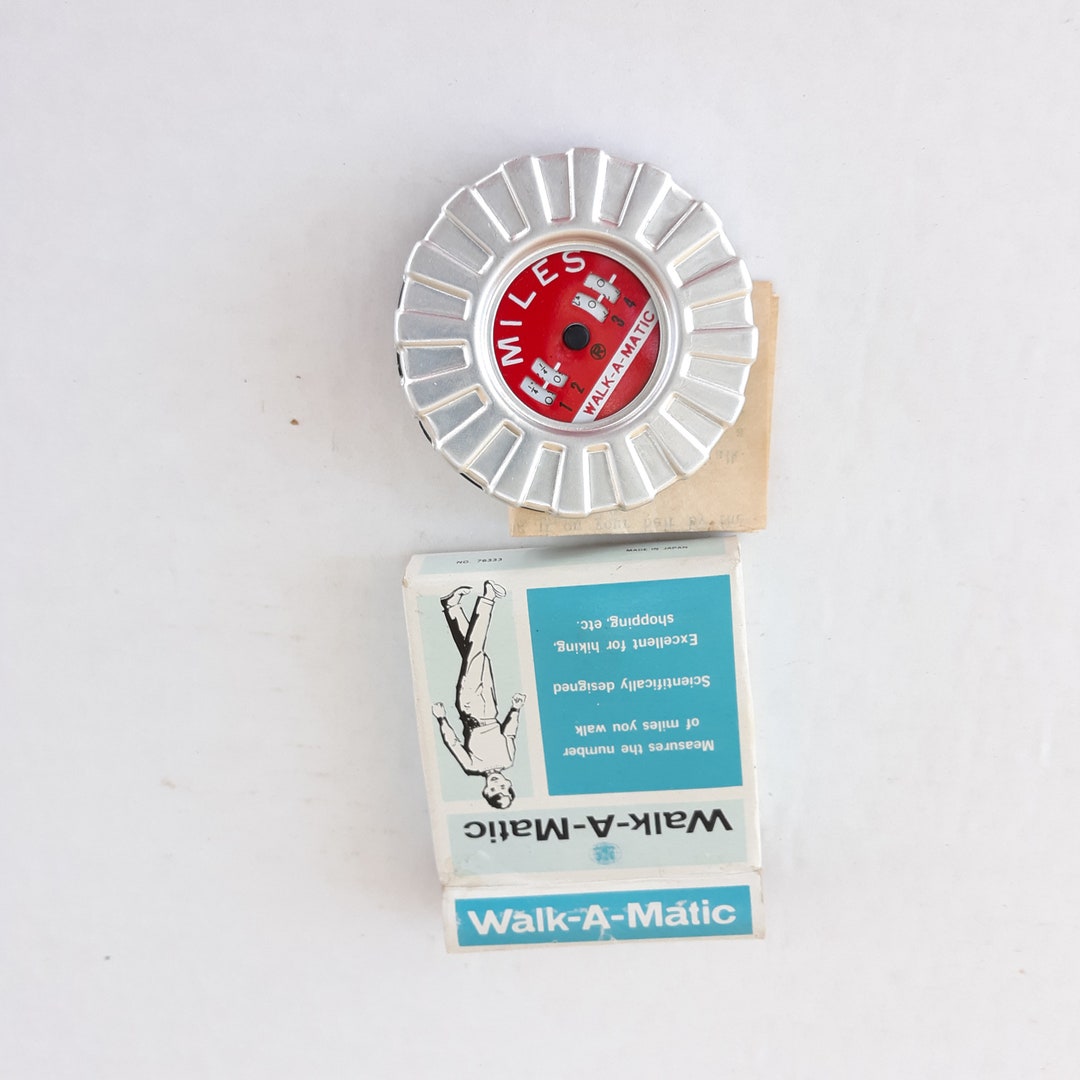 1969 Walk-A-Matic Pedometer NIB w/ Instructions Made In Japan 76333