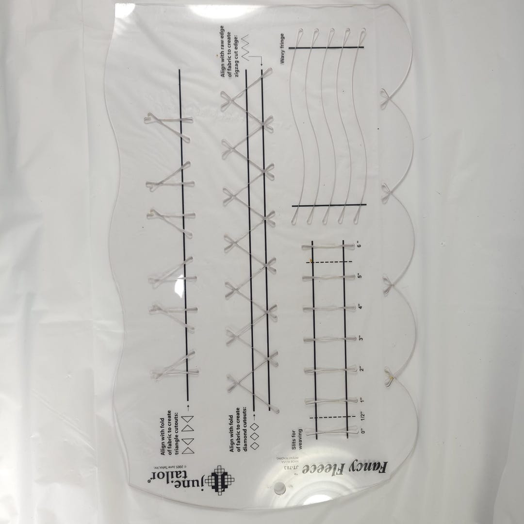 Slotted Perspex Ruler June Tailor Fancy Fleece Slotted Ruler Quilting Quilt Sew Sewing - Etsy