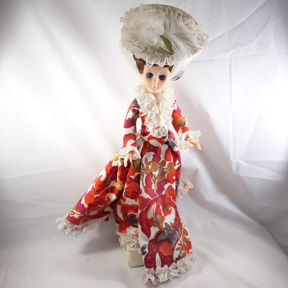 VTG Boutique Traveler West Palm Beach Florida Doll 60s 70s Red Pink Flower  Dress - Etsy