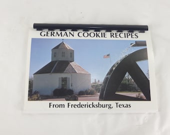 German Cookie Recipes Cookbook From Fredericksburg Texas Vintage