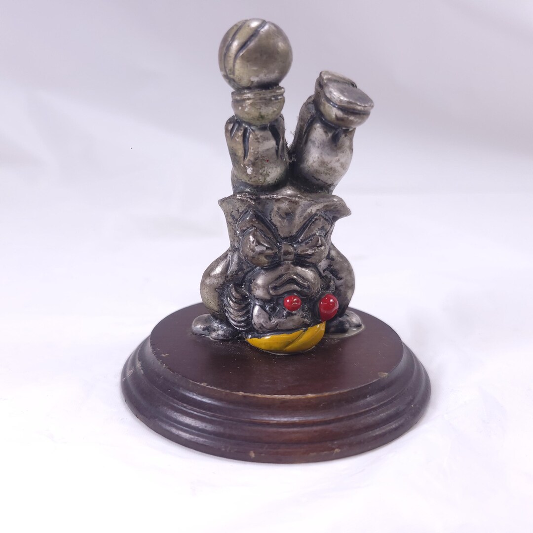 George Good Head George Good Pewter Miniature Clown Standing on Head Sculpture - Etsy