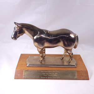 Leoti Ks Rodeo Horse Show  1963 Grand Champion Stallion Horse Equestrian Trophy