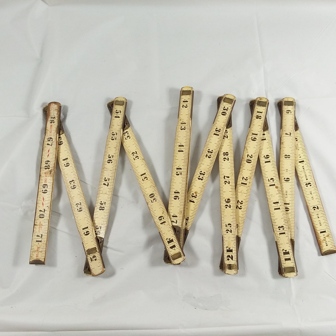 Floder And Ruler Master Vintage Wooden Folder Ruler - Etsy
