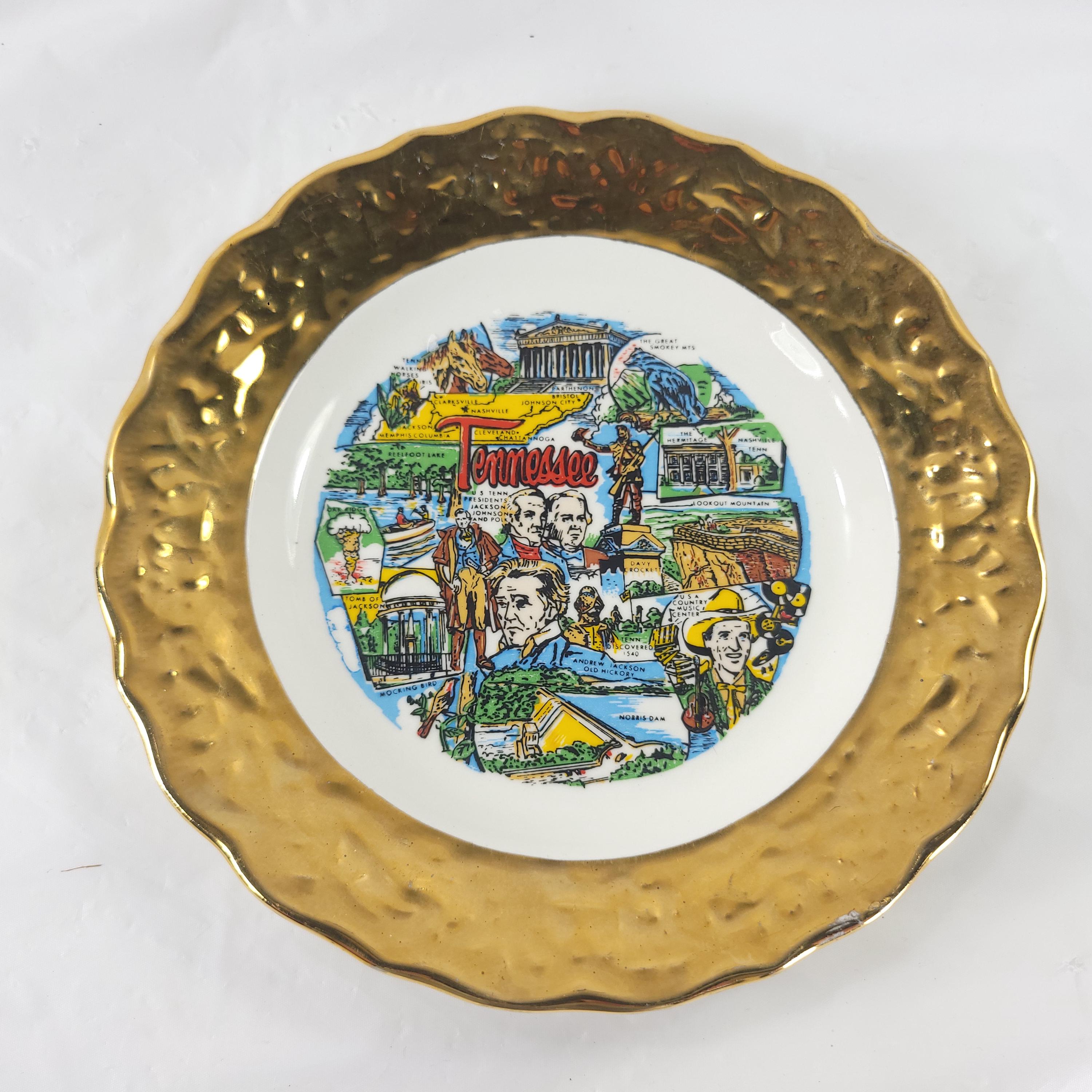 Vintage China Plate Tennessee - Etsy