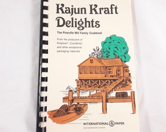 Kajun Kraft Delights Pineville Family Cookbook Vintage