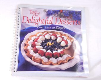 The Pampered Chef Delightful Desserts Cookbook Vintage 2001 Easy To Elegant