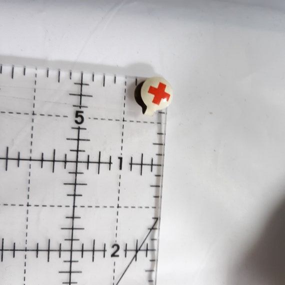 American Red Cross Tiny Fold Tab Button - image 3
