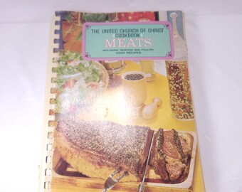 1968 United Church Of Christ Cookbook Meats 1000 Recipes Montgomery Alabama