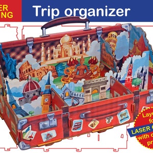 Organizer Travel Files for Laser Cutting and Color UV Printing - Etsy