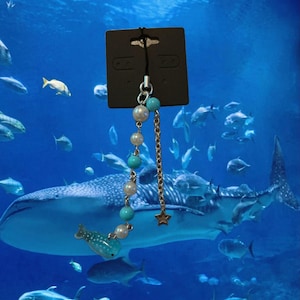 Whale shark phone charm