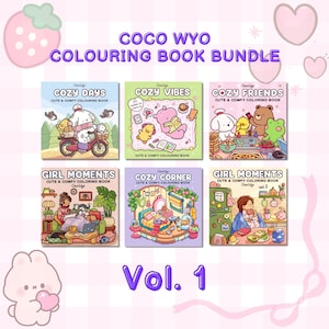 Malbuch Bundle Vol. 1 - PDF Download - Coco Wyo Malbücher für Kinder, Jugendliche und Erwachsene - Digitaler Download