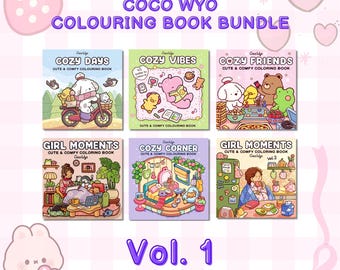 Colouring Book Bundle Vol. 1 - PDF Download - Coco Wyo Colouring Books for Kids, Teens and Adults - Digital Download