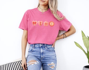 Mimi Shirt, Cute Grandma Gift, Pink Heart Mimi Tee, Gift for Mimi, Grandma Birthday Shirt, Mothers Day Gift for Grandma, Trendy Mimi Shirt