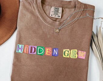 Camiseta de joya oculta, camiseta para introvertidos, camiseta de amor propio, camiseta motivacional, camiseta de afirmación positiva, camiseta gráfica estética, camiseta linda y moderna