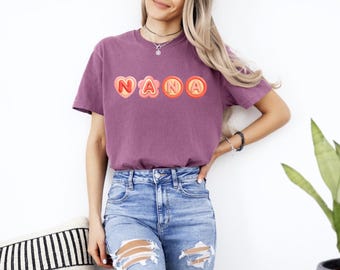 Nana Shirt, Cute Grandma Gift, Pink Heart Nana Tee, Gift for Nana, Grandma Birthday Shirt, Mothers Day Gift for Grandma