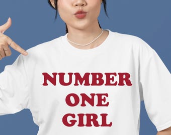 Number One Girl Shirt, Aesthetic Music Tees, Retro Graphic Shirt, Trendy Music Lover Gift, Girls Music Shirt, Ladies Music Sweatshirt