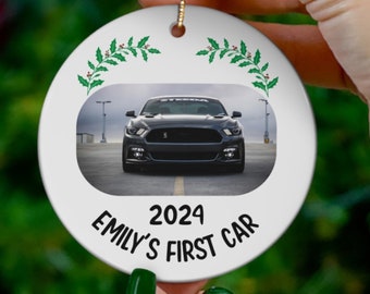 Personalized Ornament  - Christmas Gift Ideas - Keepsake New Car Ornament - New Driver Ornament