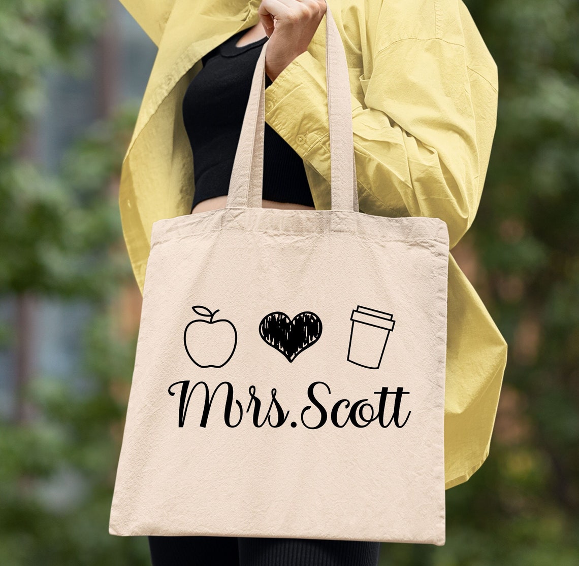 Teacher Tote Bag Thank You Teacher Gifts Teacher Appreciation Gift ...