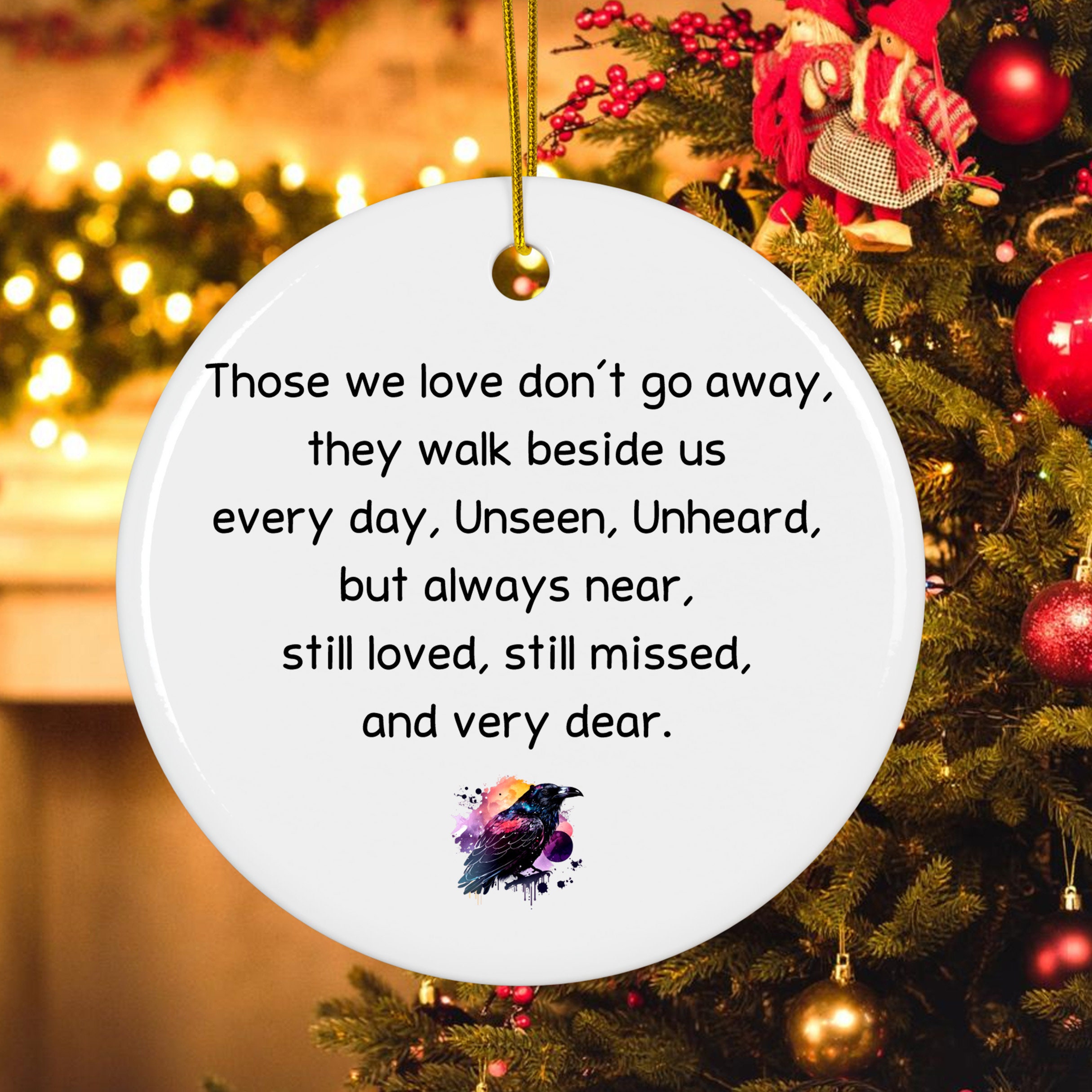 Memorial Christmas Ornament, Personalized Memorial Christmas Ornament ...