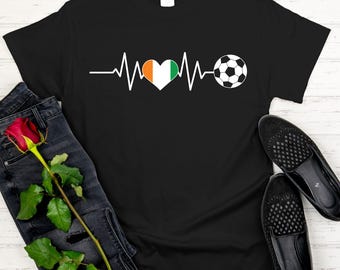 Ivory Coast Soccer Heart T Shirt, 2026 Football World Cup Fan Tees, Ivorian Flag Game Day Apparel, Soccer Lover Gifts, Les Éléphants Tops