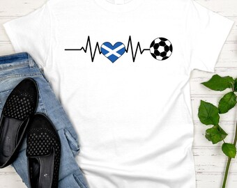 Scotland Soccer Heart T Shirt, 2026 Football World Cup Fan Tees, Scottish Flag Game Day Apparel, Soccer Lover Gifts, Tartan Terriers Tops