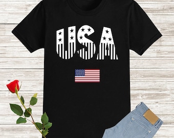 American Flag Shirt, USA shirt, 4th of July Shirt, Patriotic Shirt, America Shirt,  Independence Day Shirt, Vote Shirt, Retro Shirt