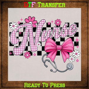 Nurse Life DTF Transfer Ready To Press, Funny Nurse Heat Transfer For Shirts, Nurse Uv DTF Sticker, Nurse Student Iron On Transfers