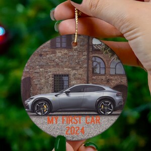 Custom Car Photo Ornaments, Your Car Photo Ornament, First Car Photo Christmas Keepsake, Personalized Car Photo Xmas Bauble, Car Image Gifts