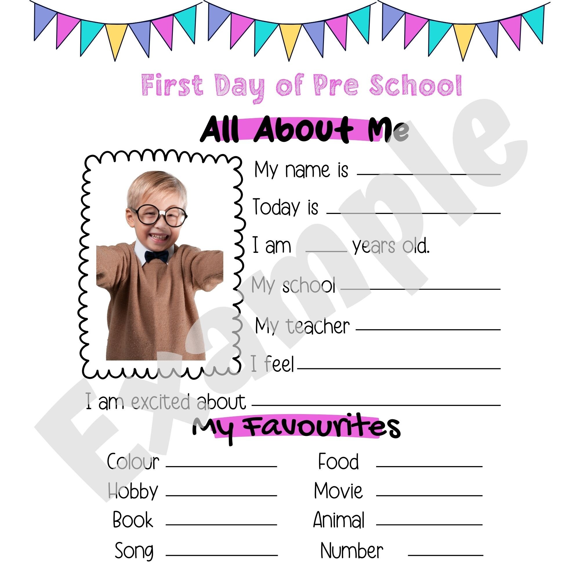 PRINTABLE School Memory Book Back to School First and Last - Etsy