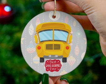 Bus Driver Christmas Ornament, 2023 School Bus Driver Ornament, 2023 Christmas Ornament, Bus Driver Ornament, Christmas Gift for Bus Driver