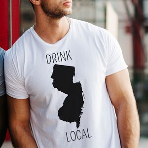 Drink Local Shirt, New Jersey Drink Local Shirt, Brewery Shirt, Local Brewery Tee, New Jersey Brewery Shirt, Drink Local Tee