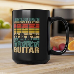 Guitarist Mug, Coffee Mug for Guitarist, Mug for Guitar Player, Mug for Musician, Guitarist Gift Idea, Gift for Guitar Player