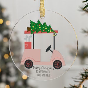 クリスマスオーナメント、ゴルフオーナメント、ゴルフカートクリスマスオーナメント、ゴルフパートナーオーナメント、ゴルフオーナメント、かわいいゴルフオーナメント