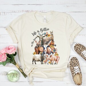 Life is Better on the Farm Shirt, Funny Farm Shirt, Farm Lover Shirt, Farmer Shirt, Farm Shirt, Farm Animal, Farm Shirt, Farm Girl Shirt