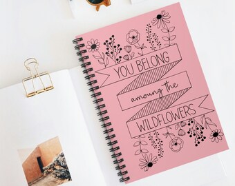 Cuaderno inspirador de flores silvestres Diario