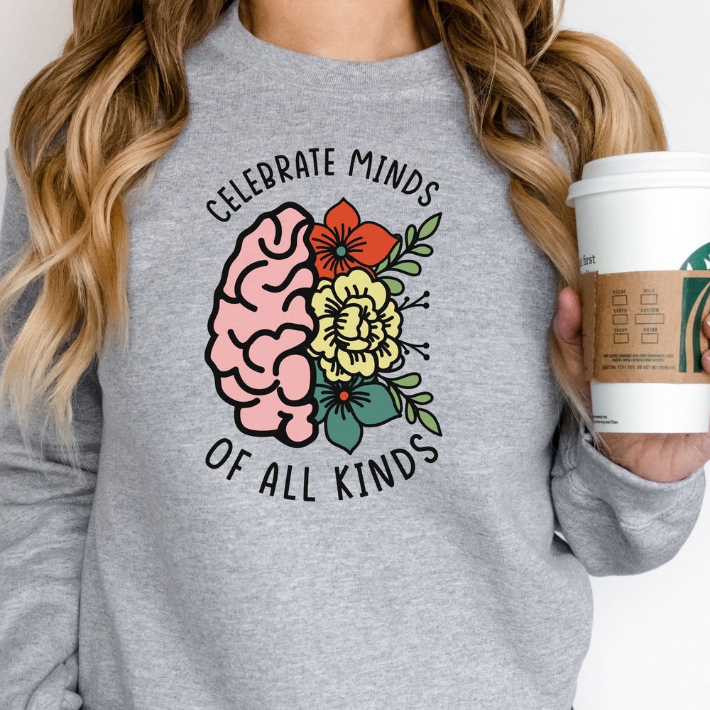 Human Mind Sweatshirt,Inclusivity Sweatshirt, Diversity Sweatshirt, Positivty Sweatshirt, Unity Sweatshirt, Mental Health Sweatshirt Aurateestyle