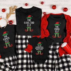 Matching Family Christmas Elf Shirts