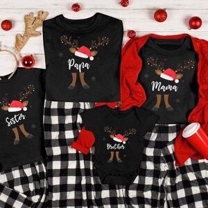 Matching Family Christmas Reindeer Shirts