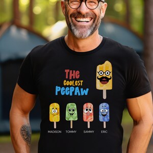 Personalized Shirt for Dad and Grandfather, Fathers Day Shirt, Father&#39;s Day Gift, Popsicle Parade, Father, Grandpa, Pop Pop, Peepaw