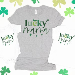Matching Lucky Mini & Mama St. Patrick&#39;s Day Shirts