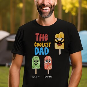 Personalized Shirt for Dad and Grandfather, Fathers Day Shirt, Father&#39;s Day Gift, Popsicle Parade, Father, Grandpa, Pop Pop, Peepaw