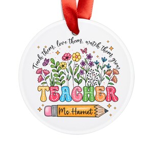 Teacher Ornament, Gift for Teacher, Christmas Ornament for Teacher, Teacher Gift, Christmas for Teacher