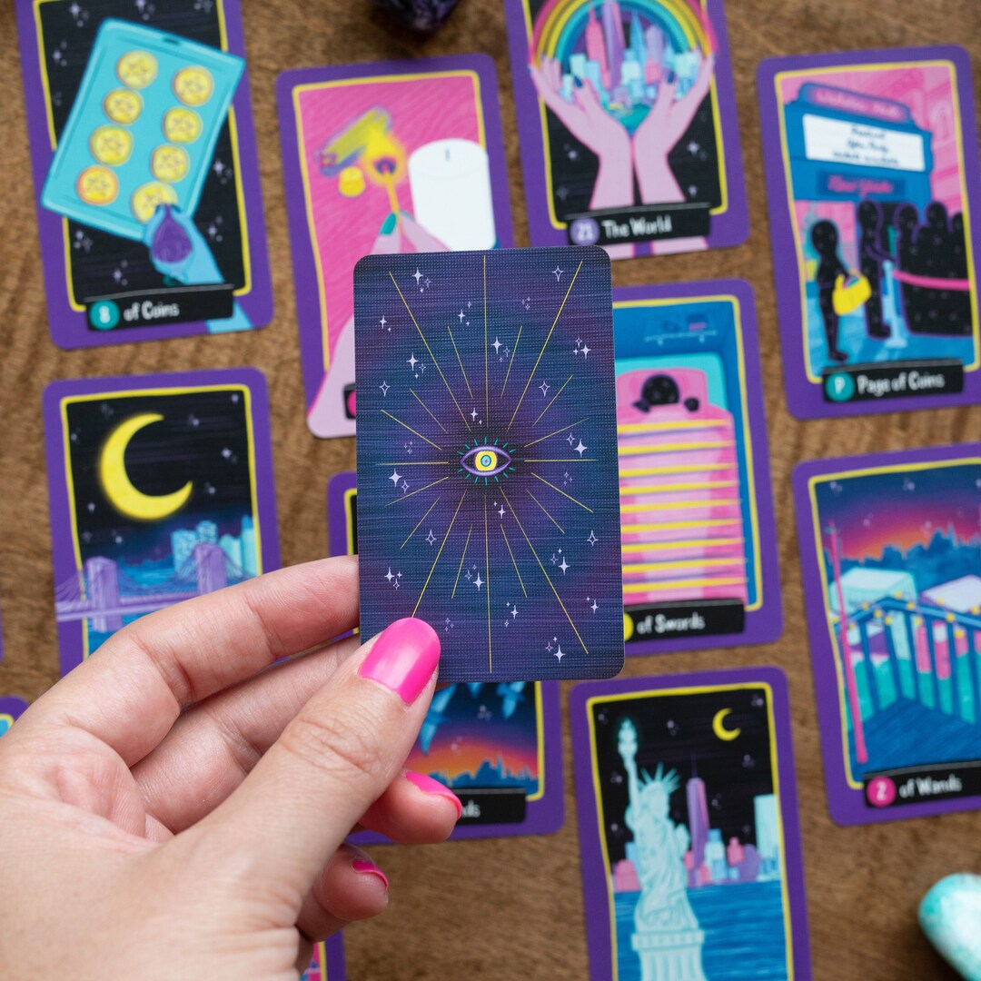 Midnight City Tarot® Pocket Deck NYC Miniature Tarot Deck Travel Tarot