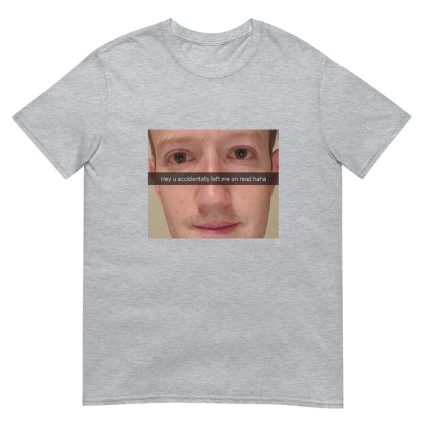 Mark Zuckerberg Mem | Lustiger Druck | Kurzärmeliges Unisex-T-Shirt