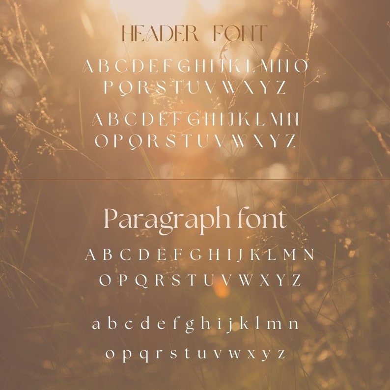 Mini Branding Kit with Color Palette and Canva Free Font Pairing Halo and Honey image 6