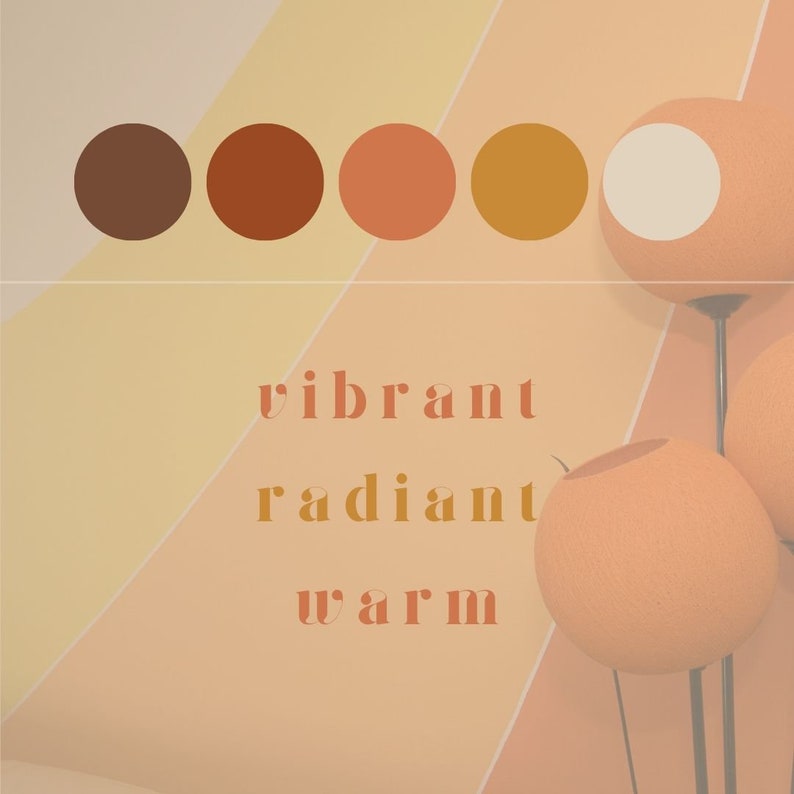 Mini Branding Kit with Color Palette and Canva Free Font Pairing Thrive Adore image 2