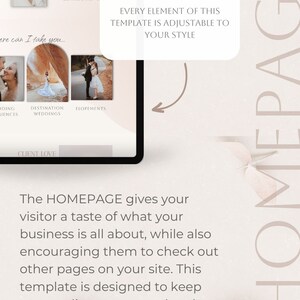 A fun feminine Showit website template designed with soft blush colors, whimsical fonts, and an effortlessly elegant style. image 2