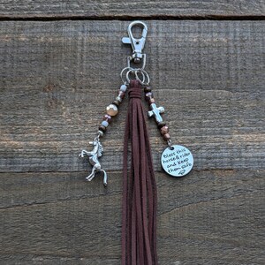 RED CORAL TURQUOISE Cross Bless This Horse & Rider And Keep Them Safe