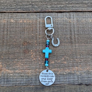 Turquoise Horse Keychain